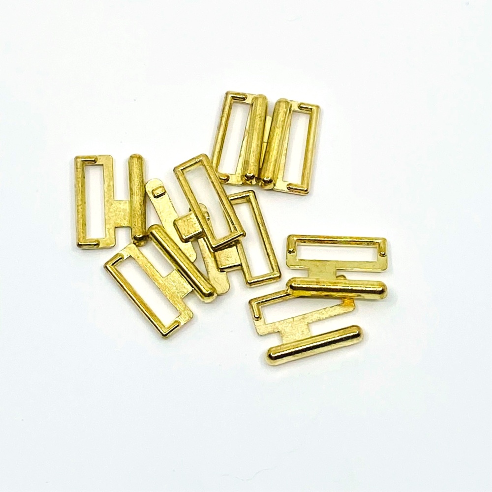 Spona - zapínaní zlatá 15 mm