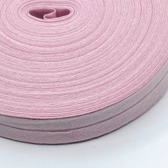 Šikmý proužek bavlna - 20 mm - sv.růžový