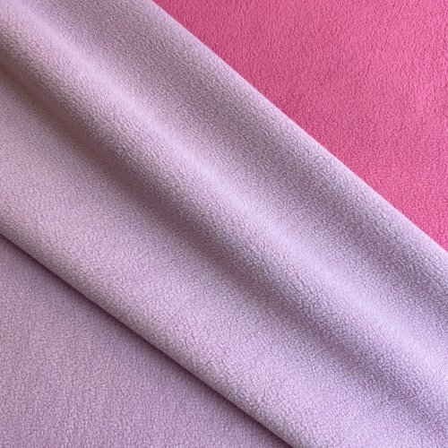 Fleece oboustranný - růžovo šeříková