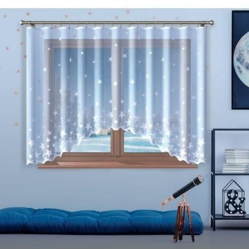 Dětská záclona Stars - Vyber rozměr (cm): 140x300 cm