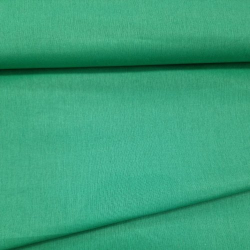 Bavlněná látka uni - zelená - Šířka materiálu (cm): 140, Vyberte šití a stužku: bez obšití