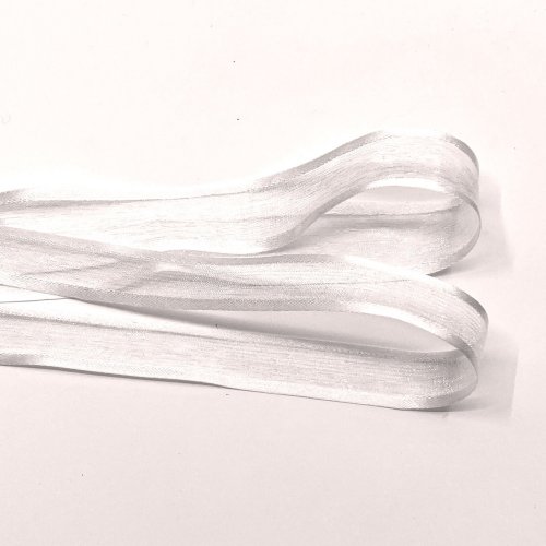 Stuha monofilová bílá - Šířka (mm): 15 mm