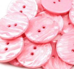 Knoflík perleťový růžový