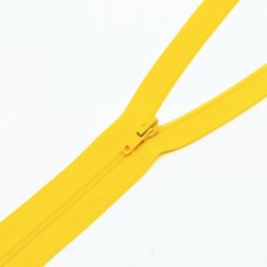 Zip spirálový 3 mm nedělitelný 30 cm - žlutá