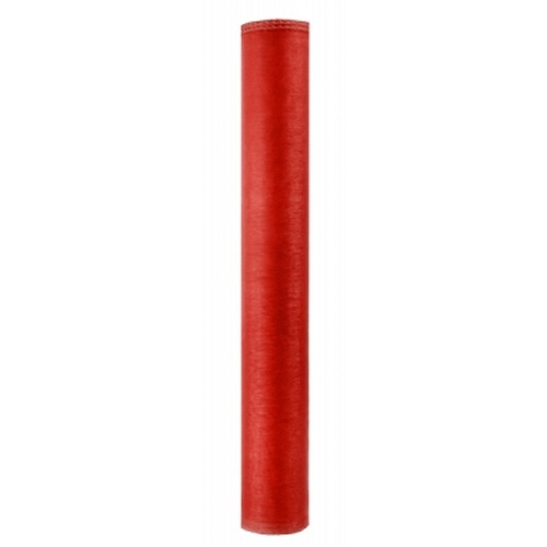 Organza řezaná červená - Šířka materiálu (cm): 38, Vyberte šití a stužku: bez obšití