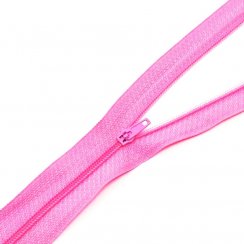 Zip oděvní spirálový 3mm nedělitelný 25cm - růžová