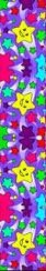 Dětské kšandy 70cm - hvězdičky fialové