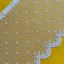 Vitrážová záclona Puntíky - zbytky - Zbytky záclony: 40x100 cm