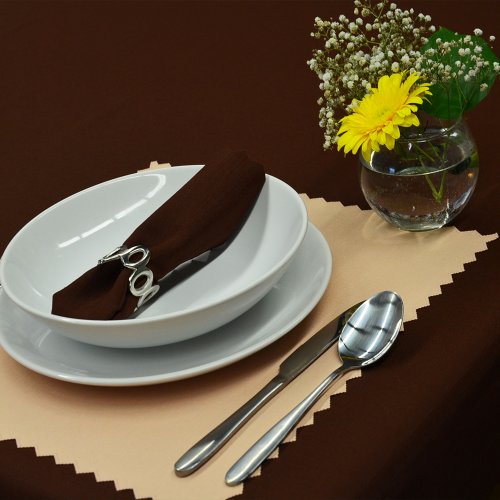Teflonový ubrus - čokoládový - Vyber rozměr (cm): 75x75cm