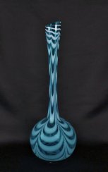 Váza designová Koule střední modré paví oko 80 cm