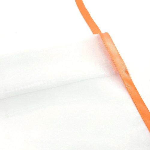 Hotová záclona voál se saténovou stužkou - oranžová - Vyber rozměr (cm): 40x120  cm