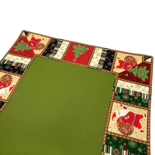 Vánoční ubrus běhoun - Noel LUX - zelený