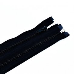 Zip oděvní spirálový 6 mm nedělitelný - černý 16 cm