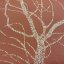 Látka na závěsy Stromy - terakota - Šířka materiálu (cm): 150, Vyberte šití a stužku: bez obšití