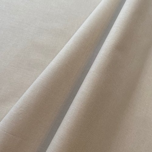 Bavlněná látka uni - bílá káva - Šířka materiálu (cm): 160, Vyberte šití a stužku: bez obšití