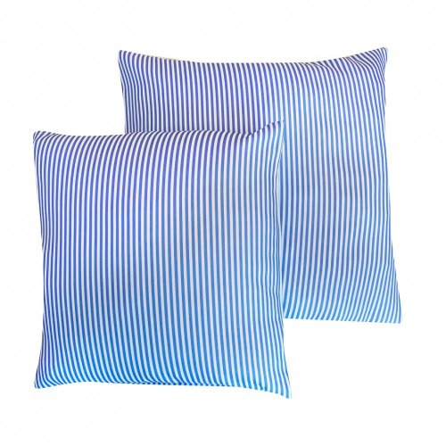 Povlak na polštář Proužek modrý - Vyber rozměr (cm): 40x40 cm