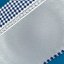 Záclona s kanafasem - modrá - Vyber rozměr (cm): 45x120 cm