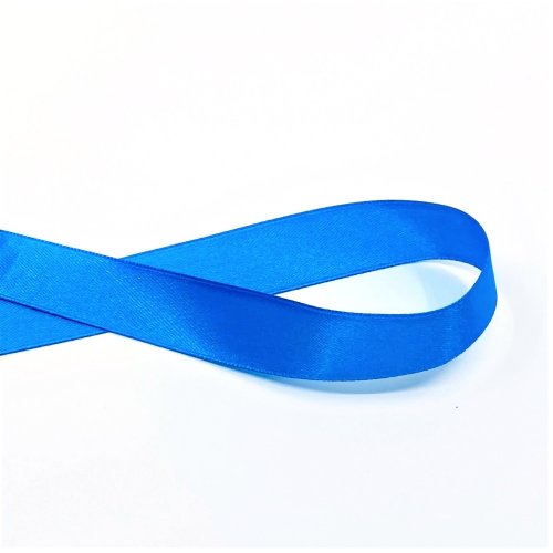 Stuha atlasová oboulící modrá - více rozměrů - Šířka (mm): 7 mm