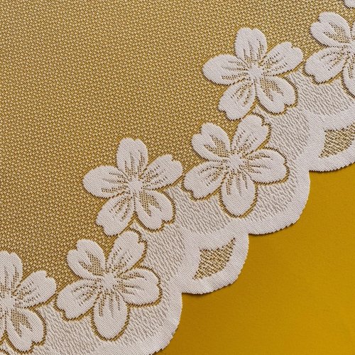 Metrážová záclona Linda - bílá - Vyber výšku (cm): 150, Vyberte šití a stužku: bez obšití
