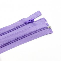 Zip oděvní spirálový 6 mm dělitelný - fialový 35 cm