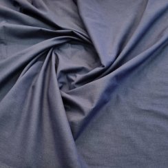 Dekorační látka Bavlna  - tmavě modrá