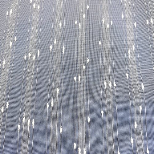 Metrážová záclona - Prší - Vyber výšku (cm): 300, Vyberte šití a stužku: bez obšití