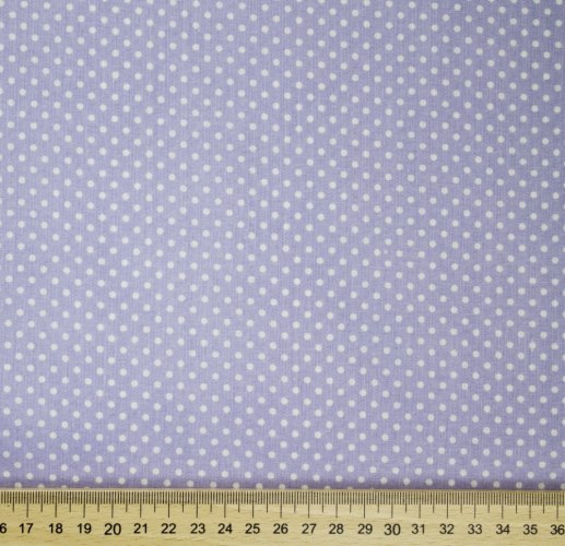 Dekorační látka fialová s mini puntíky - Šířka materiálu (cm): 140, Vyberte šití a stužku: bez obšití