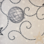 Vánoční šály a prostírání - Modrošedé baňky a hvězdy - Vyber rozměr (cm): 40x140cm