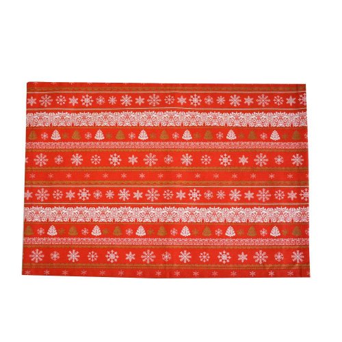 Vánoční ubrusy - Vločka červená - Vyber rozměr (cm): 30x40 cm
