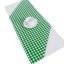 Ubrus s krajkou - kanafas zelený - Vyber rozměr (cm): 35x90 cm