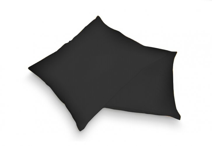 Povlak na polštář  černá 40 x 40 cm - jersey