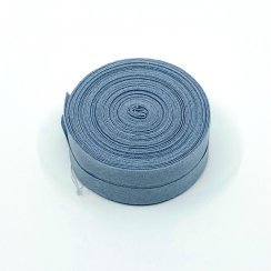 Šikmý proužek bavlna - 25 mm - šedý