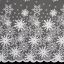Vánoční záclona Vločka - Vyber výšku (cm): 160, Vyberte šití a stužku: bez obšití