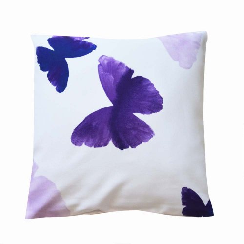 Povlak na polštář Motýl fialový - Vyber rozměr (cm): 40x40 cm