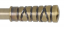 Garnýž Torino kroucená mosaz dvojité - Délka: 160 cm