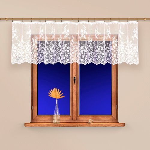 Metrážová záclona Adleta - Vyber výšku (cm): 150, Vyberte šití a stužku: bez obšití