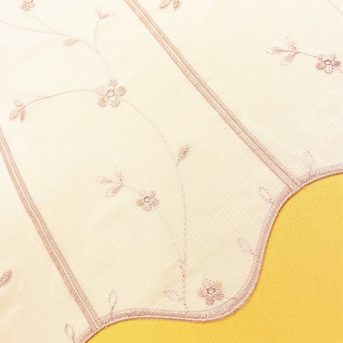 Vitrážová záclona Hila - hnědá - Vyber výšku (cm): 70