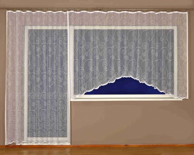 Kusová záclona Loretina - Vyber rozměr (cm): 150x300 cm