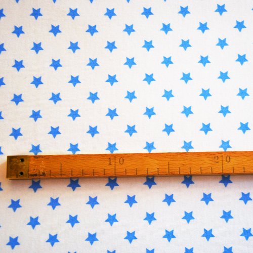 Jersey - Hvězdy modré - Šířka materiálu (cm): 160