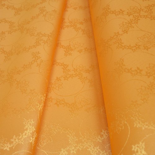 Látka na ubrusy Primavera-oranžová - Šířka materiálu (cm): 185, Vyberte šití a stužku: bez obšití