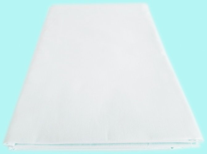Prostěradlo Bavlna plátno  s gumou 90 x 200 cm - Bílé