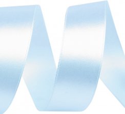 Stuha atlasová 25 mm - světle modrá