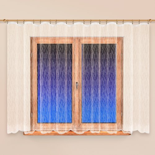 Záclona Leontýnka - Vyber výšku (cm): 60, Vyberte šití a stužku: bez obšití