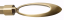 Kovová garnýž Arco drážkovaná mosaz dvojité - Délka: 120 cm