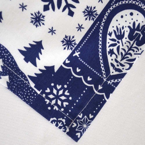 Vánoční ubrusy - Patchwork modrý - Vyber rozměr (cm): 30x40 cm