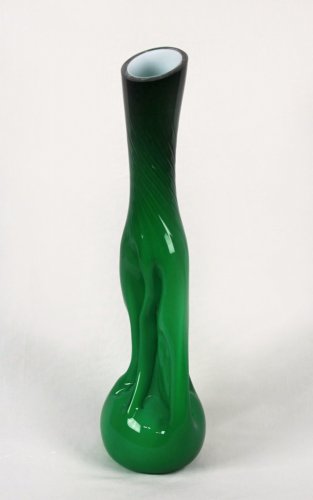 Váza dekorační zelená - 60 cm