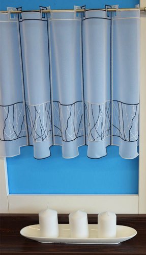Záclona Tristana - Vyber výšku (cm): 60, Vyberte šití a stužku: bez obšití