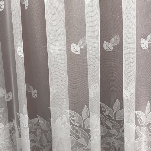 Záclona 633/601 - výprodej - Vyber výšku (cm): 250, Vyberte šití a stužku: bez obšití