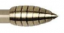 Garnýž Covata drážkovaná mosaz dvojité - Délka: 120 cm