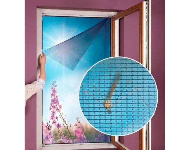 Síť do okna - moskytiéra - Vyber rozměr (cm): 55x150 cm
